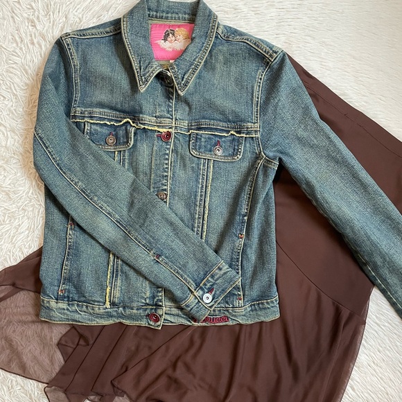 Vintage y2k Fiorucci floral denim jacket - Picture 16 of 17